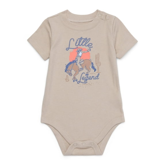 Garanimals Baby Boy Short Sleeve Jersey Graphic Bodysuit, Sizes 0-24 Months