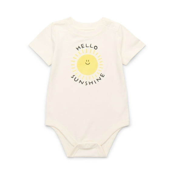 Garanimals Baby Boy Short Sleeve Jersey Graphic Bodysuit, Sizes 0-24 Months