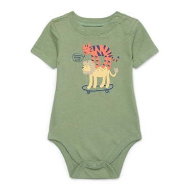 Garanimals Baby Boy Short Sleeve Jersey Graphic Bodysuit, Sizes 0-24 Months