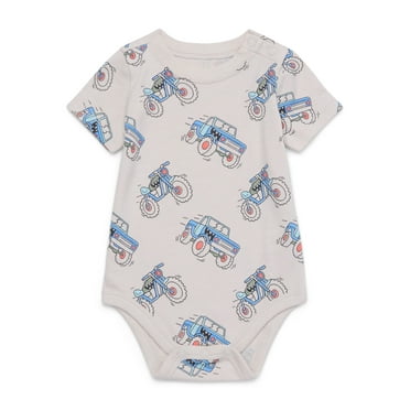 Garanimals Baby Boy Short Sleeve Jersey Print Bodysuit, Sizes 0-24 Months