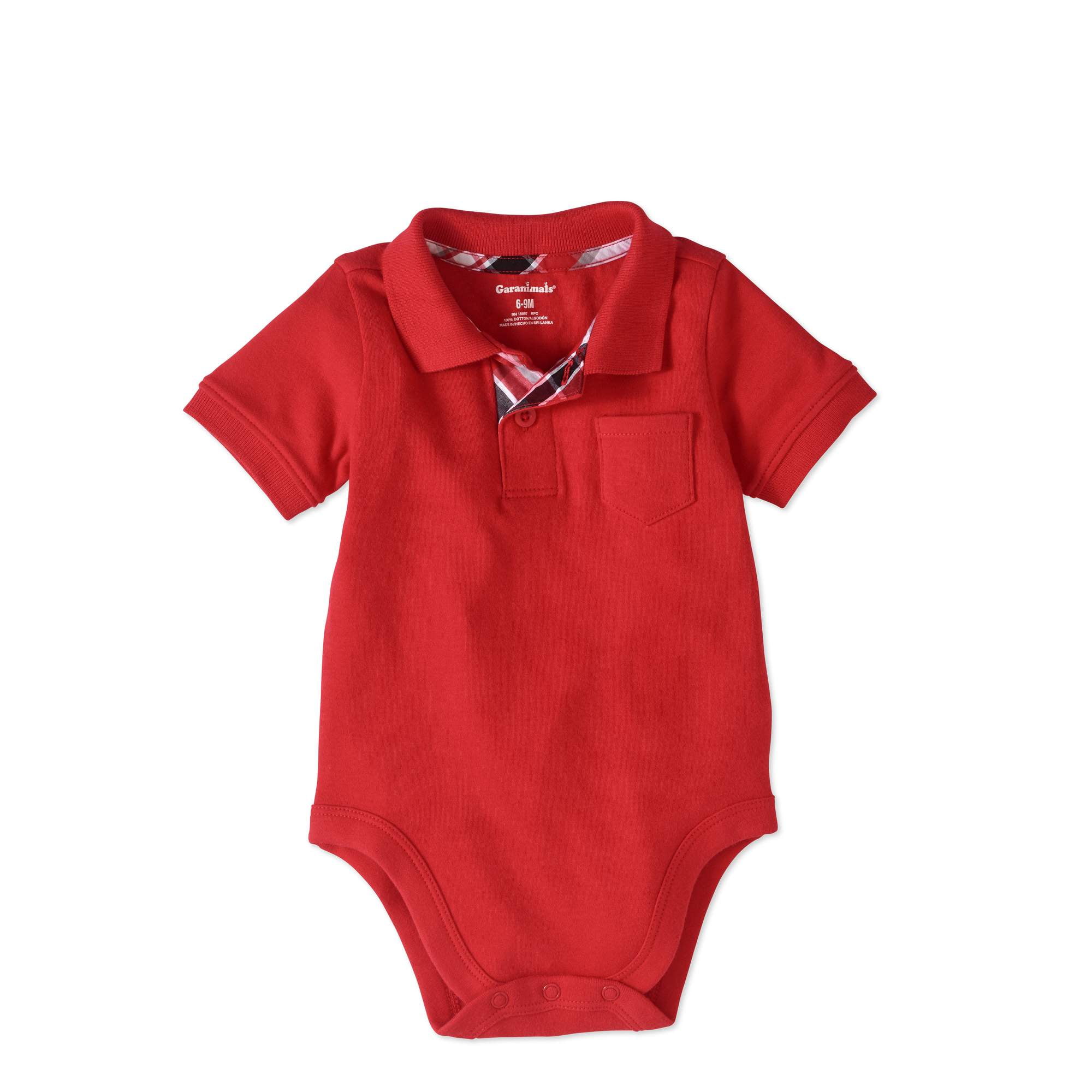 Garanimals Baby Boy Short Sleeve Polo Bodysuit