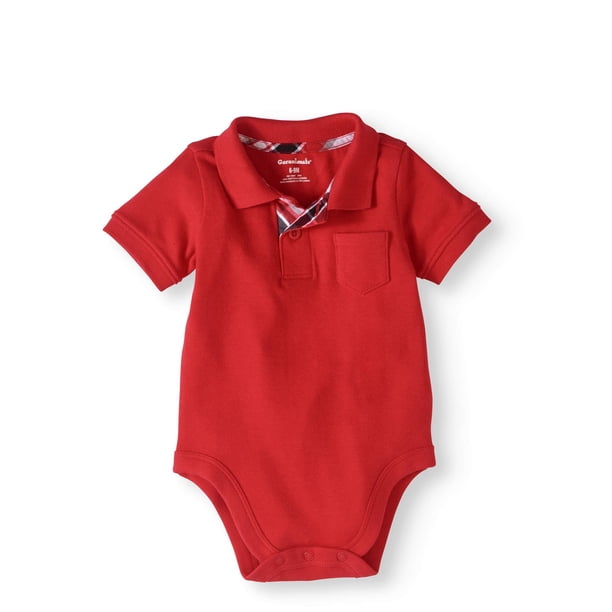 Garanimals Baby Boy Short Sleeve Polo Bodysuit