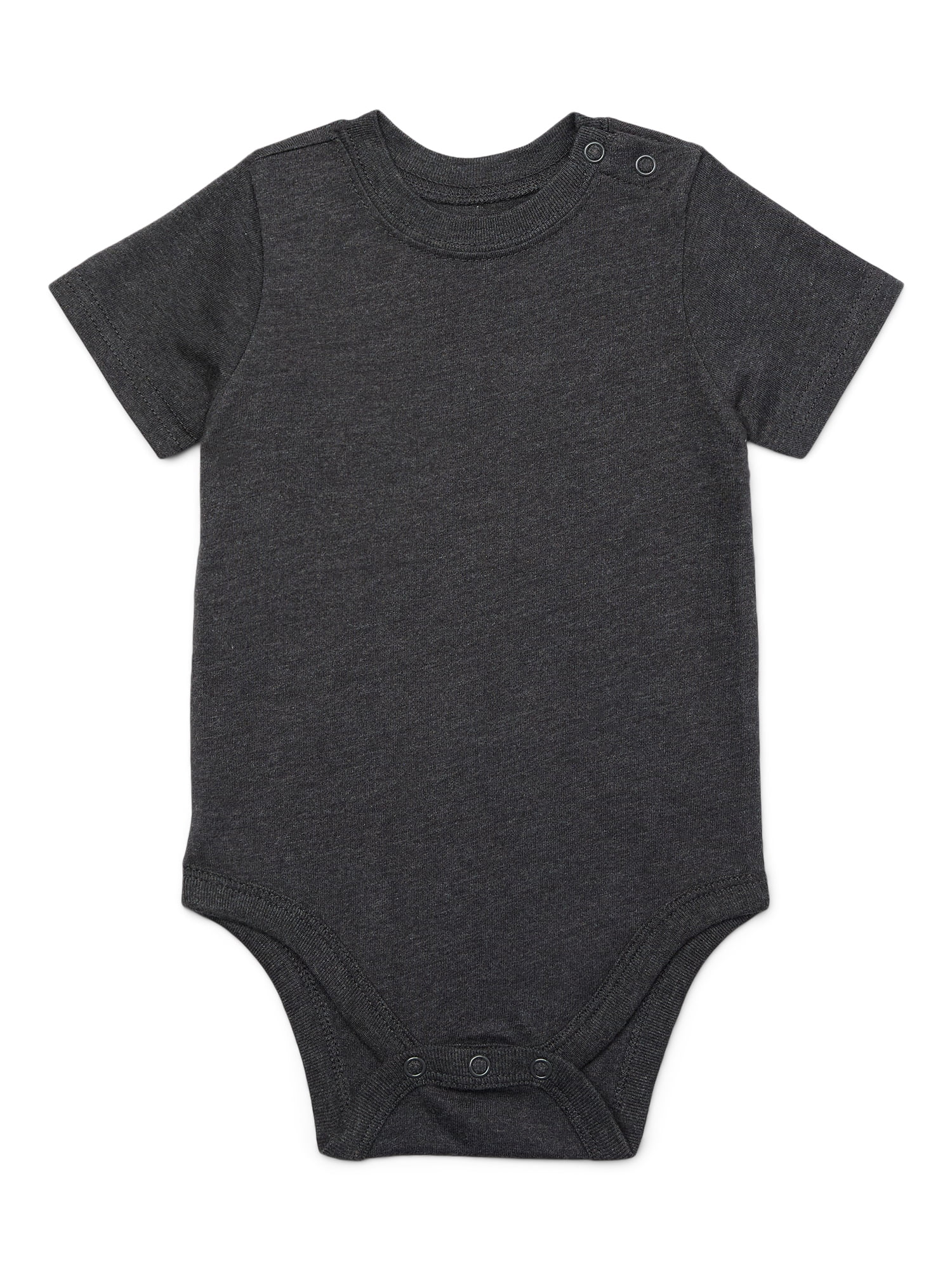 Garanimals Baby Boy Short Sleeve Solid Bodysuit, Sizes 0-24 Months