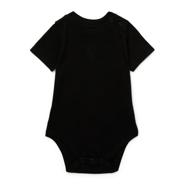 Garanimals Baby Boy Short Sleeve Solid Bodysuit, Sizes 0-24 Months
