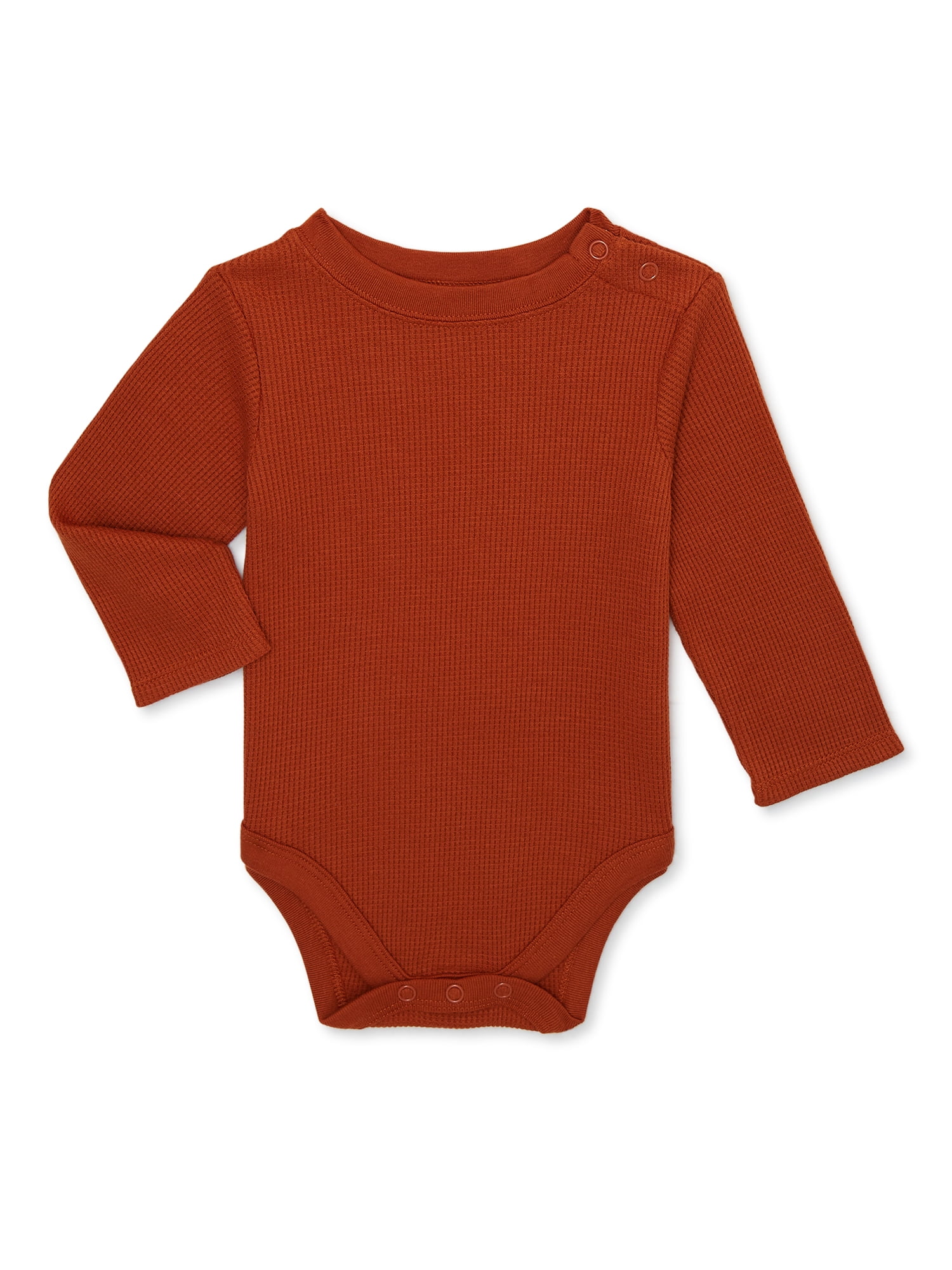 Garanimals Baby Boy Thermal Bodysuit with Long Sleeves, Sizes 0/3 Months-24  Months 
