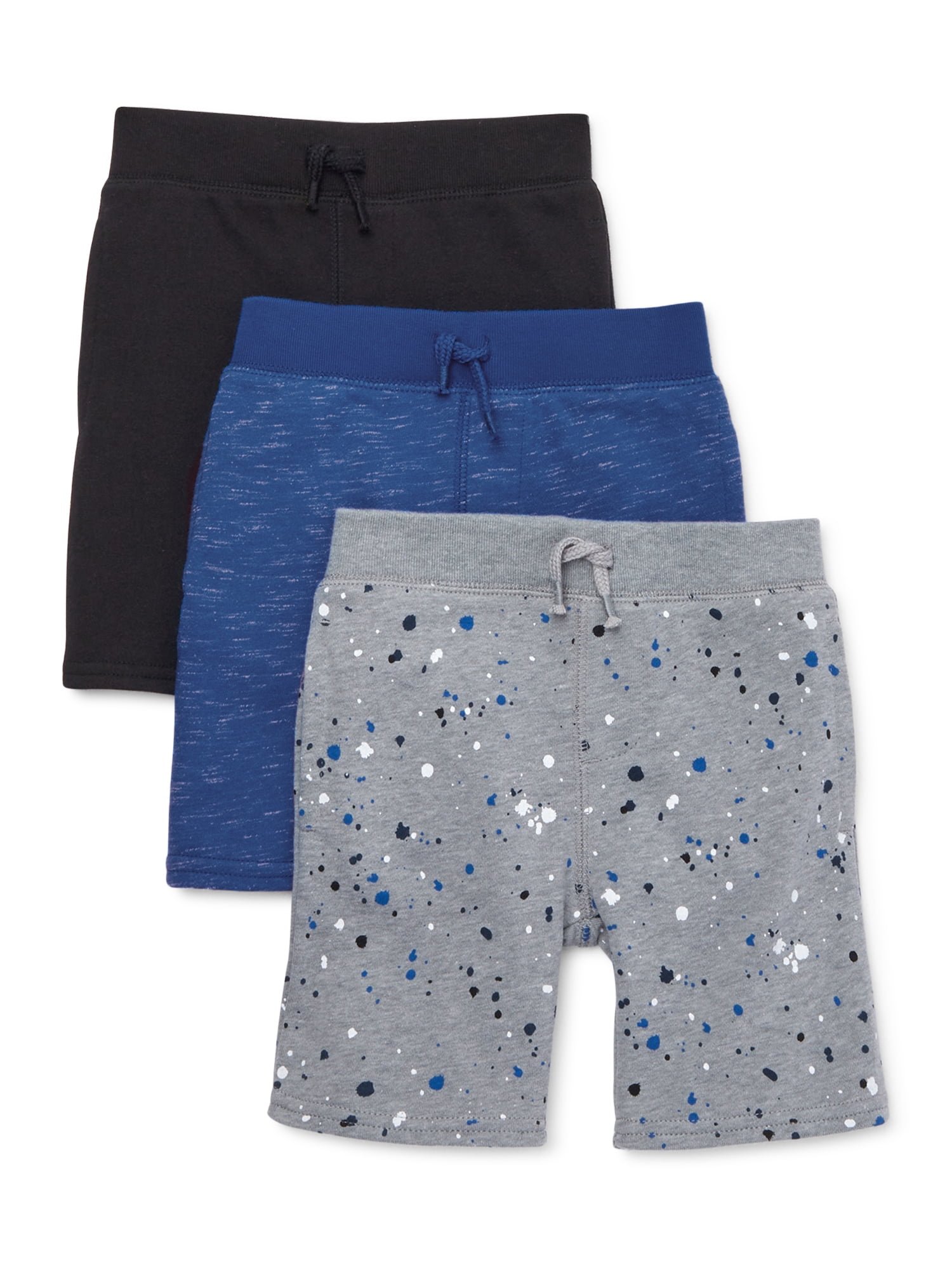 Garanimals Baby Boy & Toddler Boy French Terry Shorts Multipack, 3Pack, 12M5T