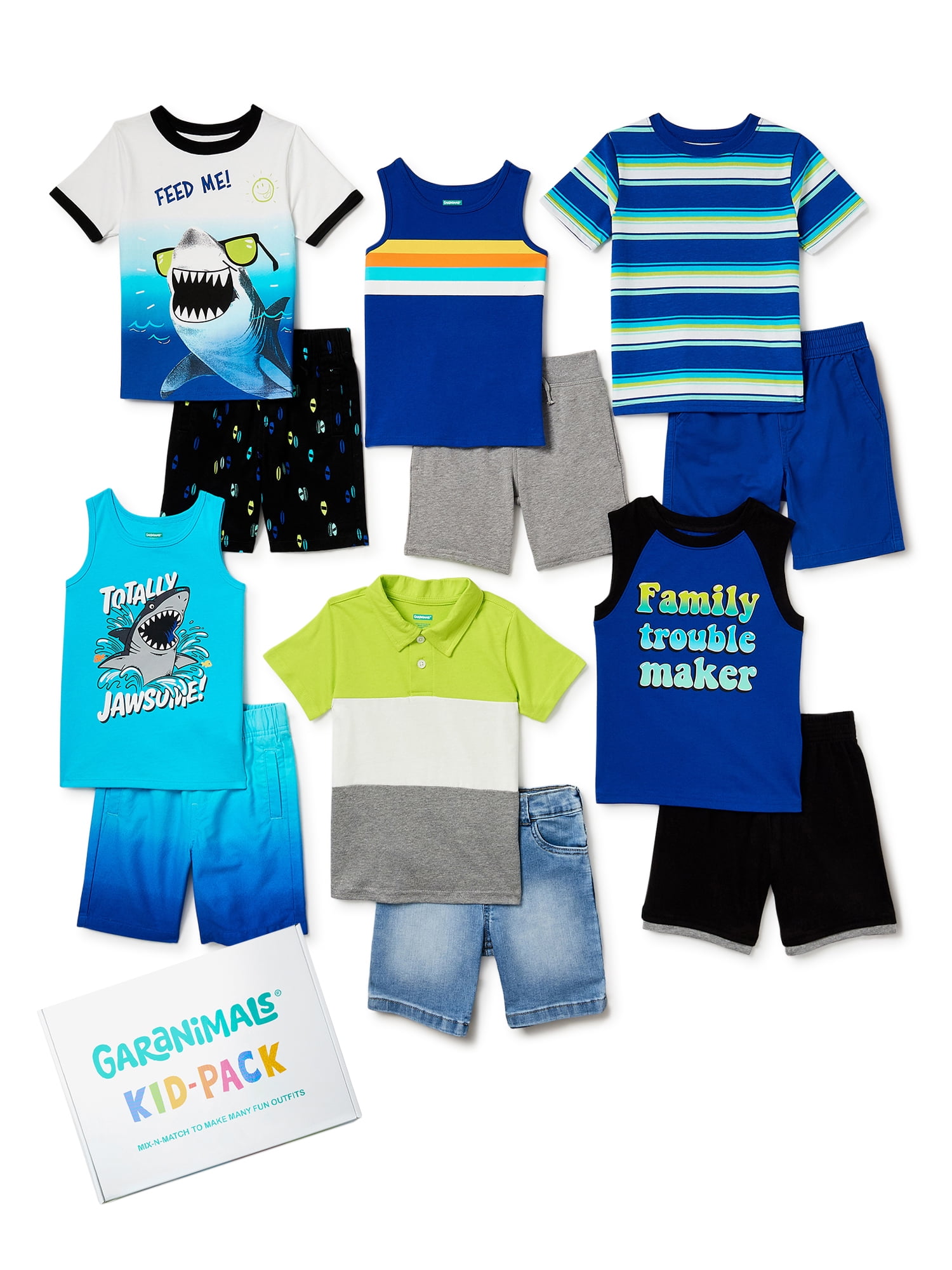 Garanimals Baby Boy & Toddler Boy ShortSleeve TShirts, Tanks