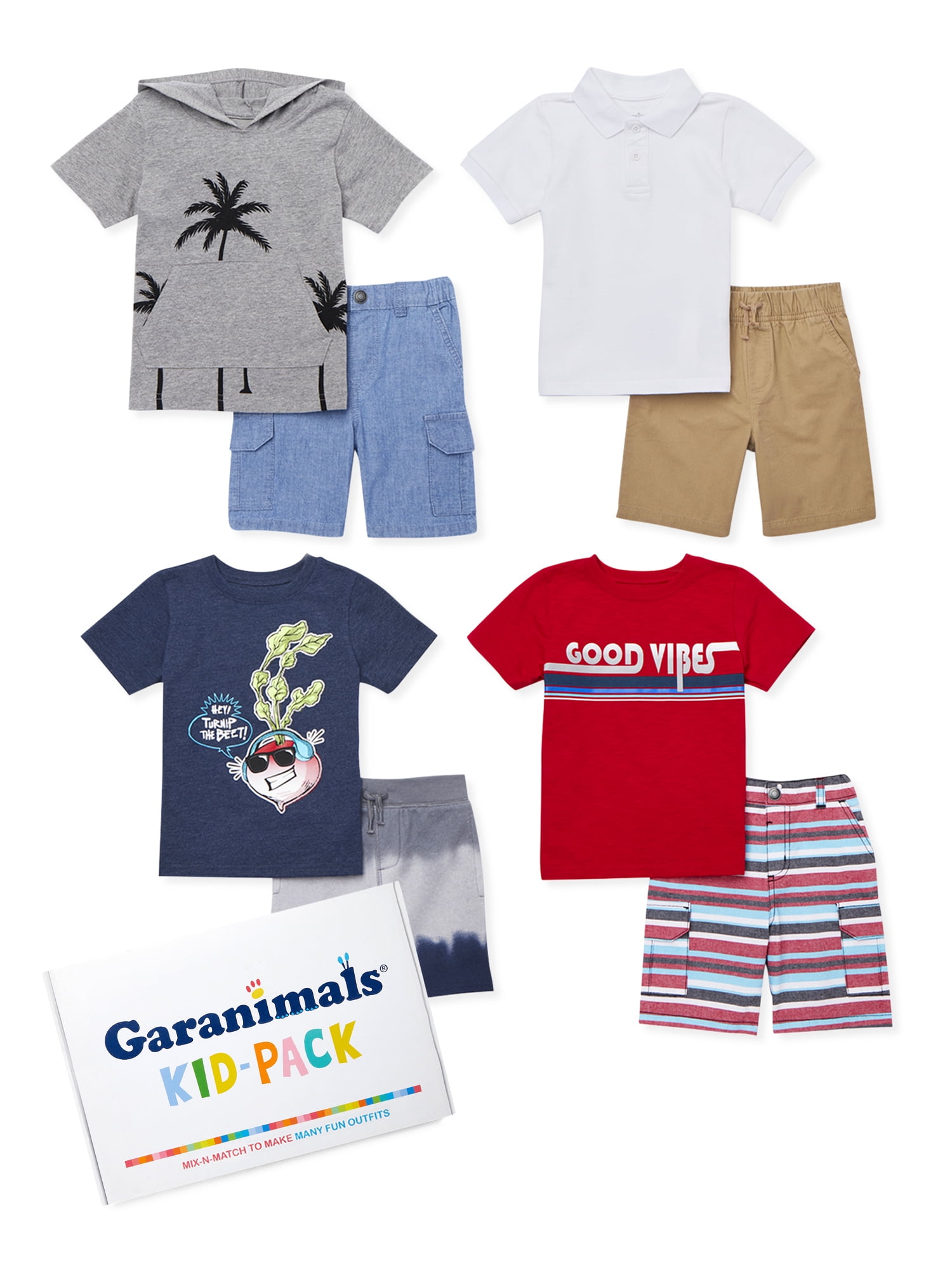 Garanimals Baby Boy & Toddler Boy TShirts & Shorts Mix & Match Kid