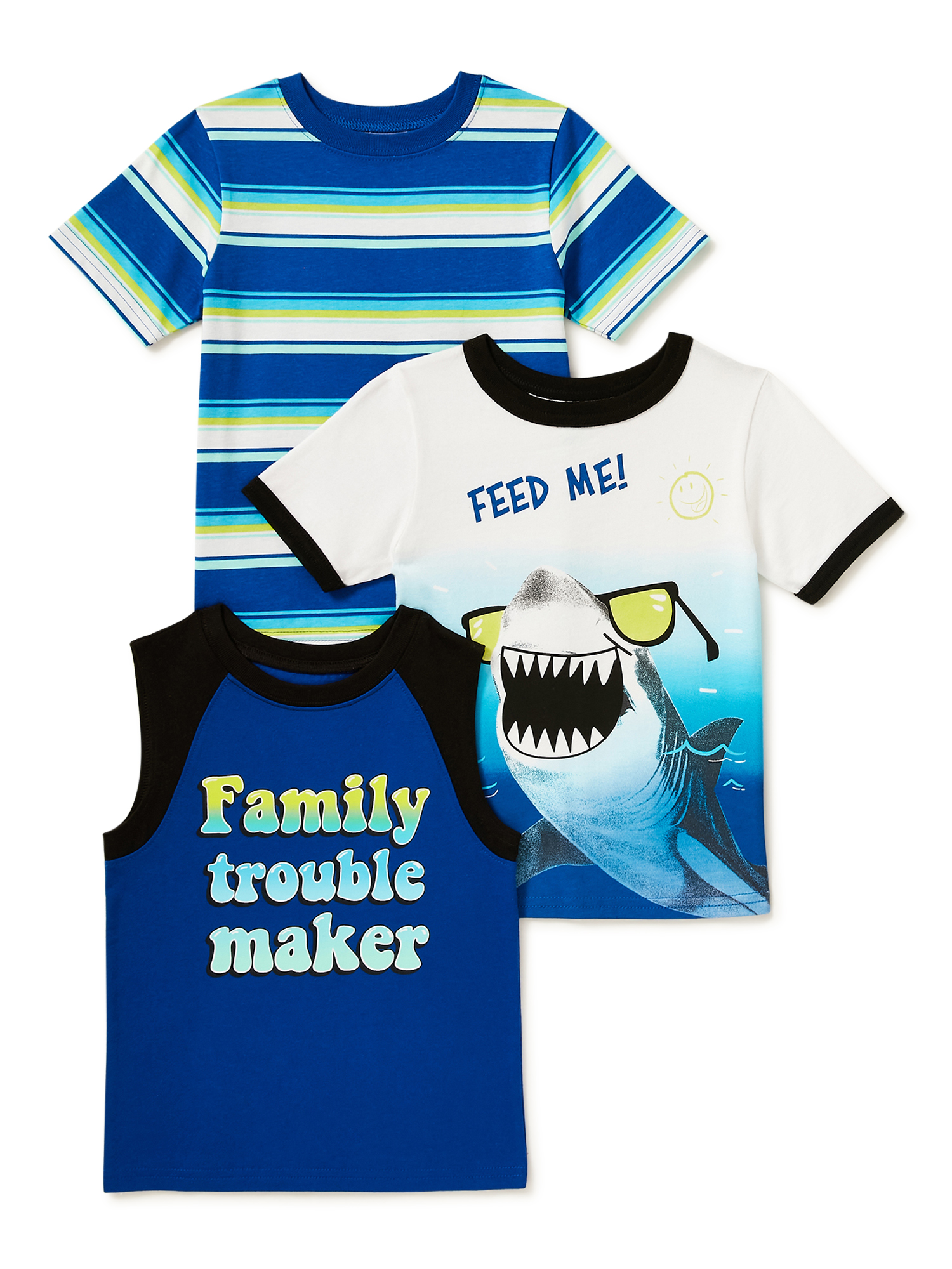 Garanimals Baby Boy & Toddler Boy TShirts & Tank Multipack, 3Pack