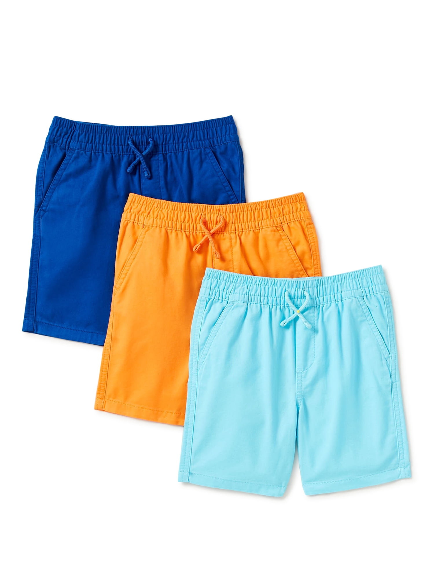 Garanimals Baby Boy & Toddler Boy Twill Shorts Multipack, 3Pack, 12M5T