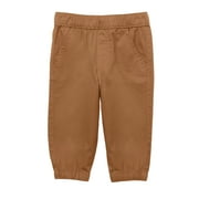 Garanimals Baby Boy Twill Jogger Pants, Sizes 0M-24M