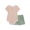 thumbnail image 1 of Garanimals Baby Boy Bodysuit & Shorts, 2-piece Outfit Set, Sizes 0-24 Months, 1 of 5