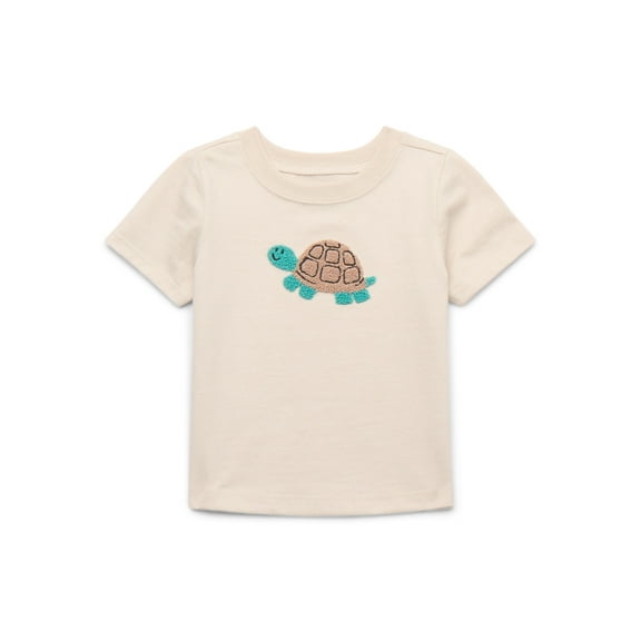 Garanimals Baby Boy Short Sleeve Chenille Graphic T-Shirt, Sizes 0-24 Months