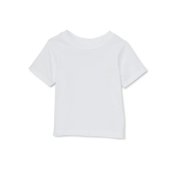 Garanimals Baby Boys Crewneck Tee with Short Sleeves, Sizes 0-24M