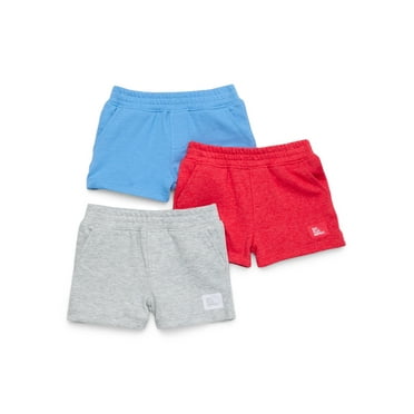 Garanimals Baby Boy French Terry Shorts Multipack, 3-Pack, Sizes 0-24 Months