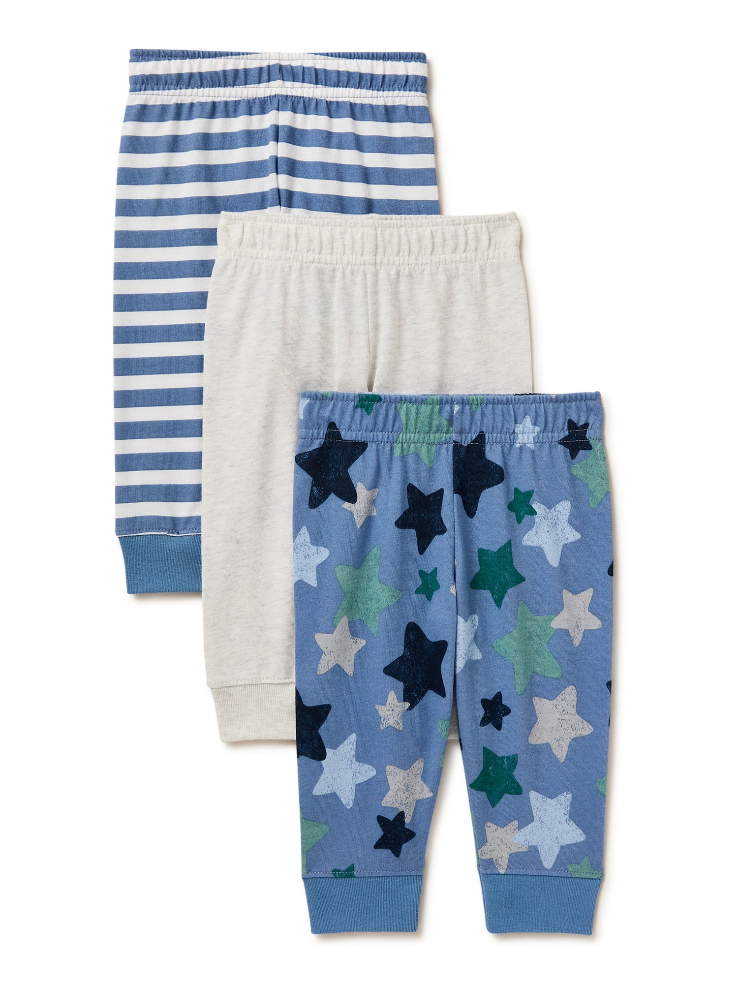 Garanimals Baby Boys Jogger, 3Pack, Sizes 0 Months 24 Months