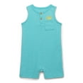thumbnail image 1 of Garanimals Baby Boys Knit Tank Romper with Embroidery, Sizes 0M-24M, 1 of 3