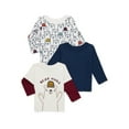 thumbnail image 1 of Garanimals Baby Boys Long Sleeve Tee, 3-Pack, Sizes 0 Months-24 Months, 1 of 5