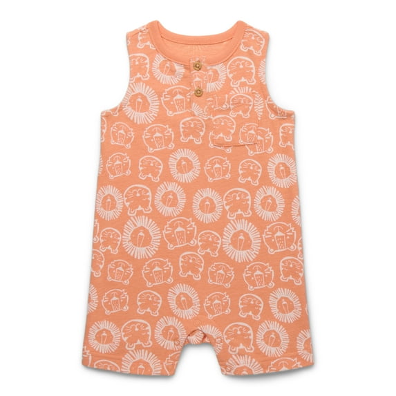 Garanimals Baby Boys Print Tank Romper, Sizes 0M-24M