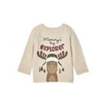 thumbnail image 1 of Garanimals Baby Boys' Reindeer "Mommy's Little Explorer" Graphic Long Sleeve T-Shirt, 1 of 3