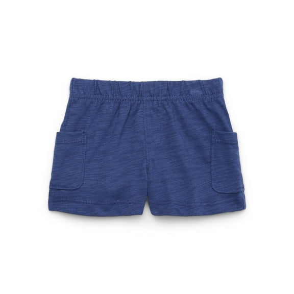 Garanimals Baby Boys Slub Jersey Shorts with Patch Pockets, Sizes 0-24M