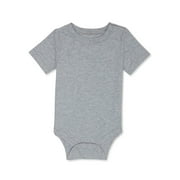 Garanimals Baby Boys' Solid Bodysuit with Short Sleeves, Sizes 0M-24M