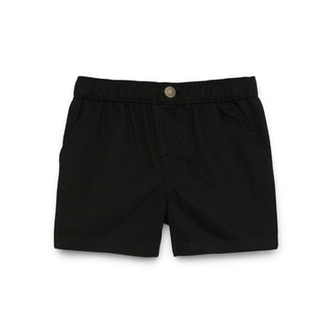 Garanimals Baby Brushed Micro Twill Solid Shorts, Sizes 0-24 Months