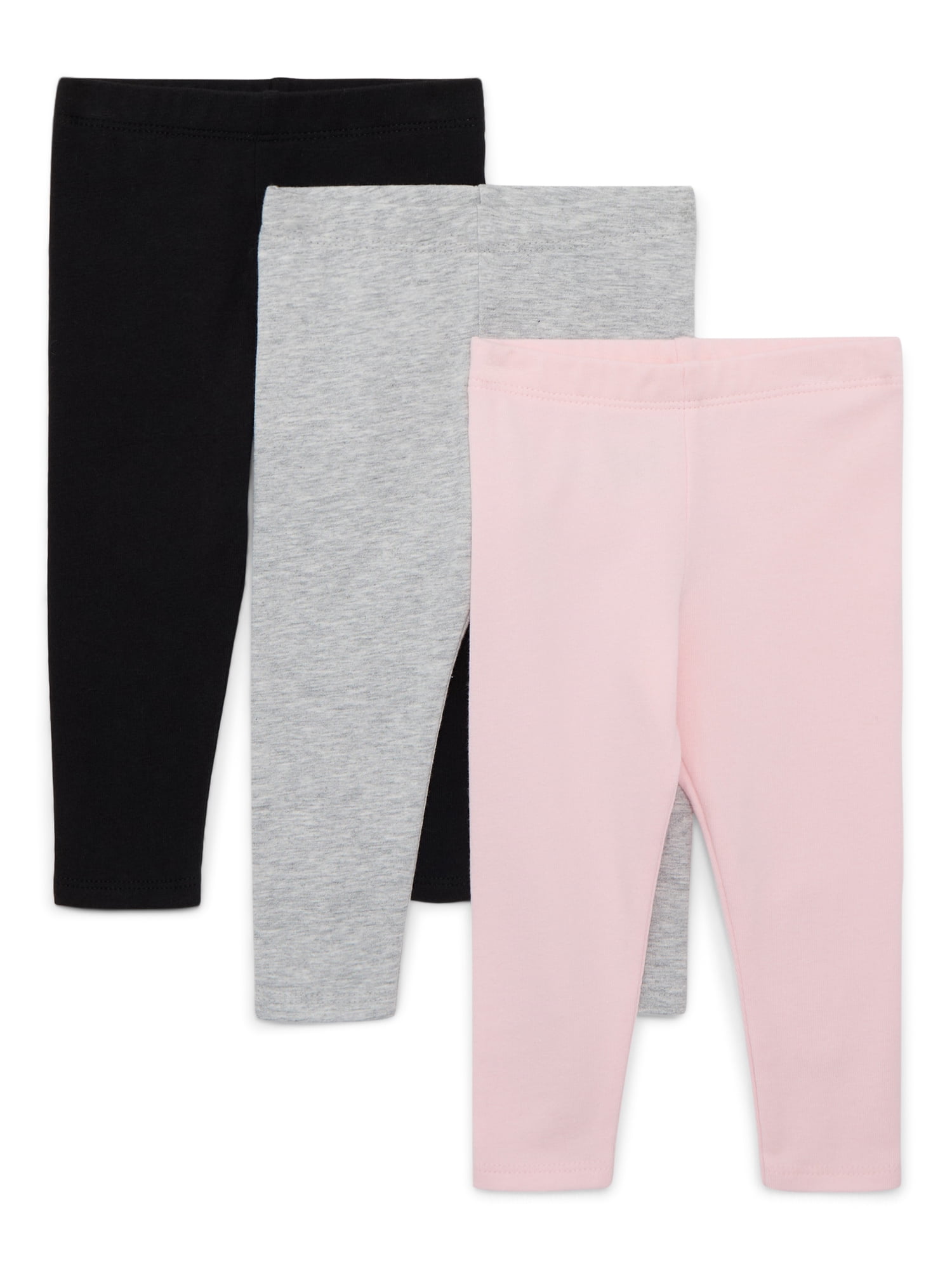 Garanimals Newborn, Baby & Toddler Girl Cotton Pull-on Leggings, Sizes 0M–6T, Single & 3-pack