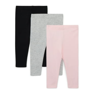 Garanimals Baby Girls Jersey Leggings, 3-Pack, Sizes 0M-24M