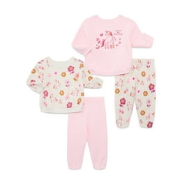 Garanimals Baby Girl Mix and Match Outfit Kid-Pack, 6-Piece, Sizes
