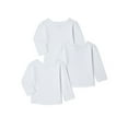 thumbnail image 1 of Garanimals Baby Girl Basic T-Shirt with Long Sleeves, 3-Pack, Sizes 0/3M-24M, 1 of 4