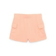 thumbnail image 1 of Garanimals Baby Girl Cargo Pocket French Terry Shorts, Sizes 0-24 Months, 1 of 4