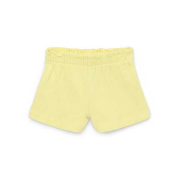 Garanimals Baby Girl Crinkle Jersey Paper Bag Waist Shorts, Sizes 0-24 Months