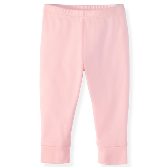 Garanimals Baby Girl Cotton Stretch Solid Leggings, 0–24M