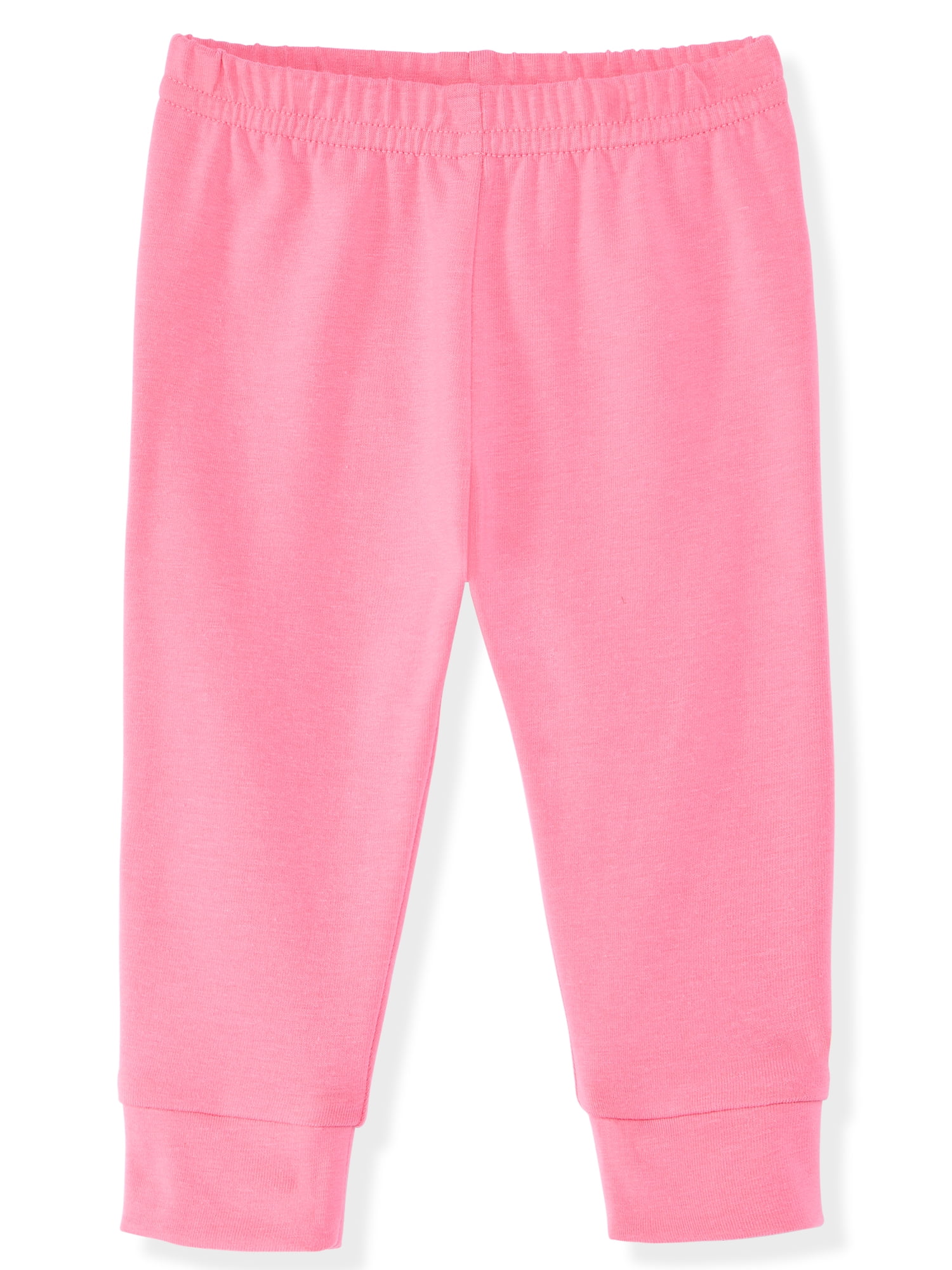Garanimals Newborn & Baby Girl Cotton Solid Joggers, Sizes 0 - 24M