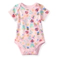 thumbnail image 1 of Garanimals Newborn & Baby Girl Cotton Lap-Shoulder Short-Sleeve Bodysuit, Sizes 0–24M, 1 of 9