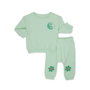 Garanimals Baby Girl Fleece Bundle Outfit Set, 2-Piece, Sizes 0-24 Months