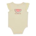 thumbnail image 1 of Garanimals Baby Girl Flutter Sleeve Bodysuit, Sizes 0-24M, 1 of 4