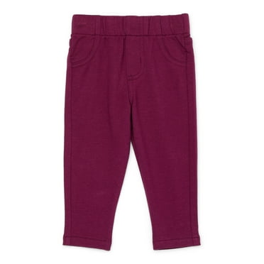 Garanimals Baby Girl French Terry Jeggings, Sizes 0M-24M