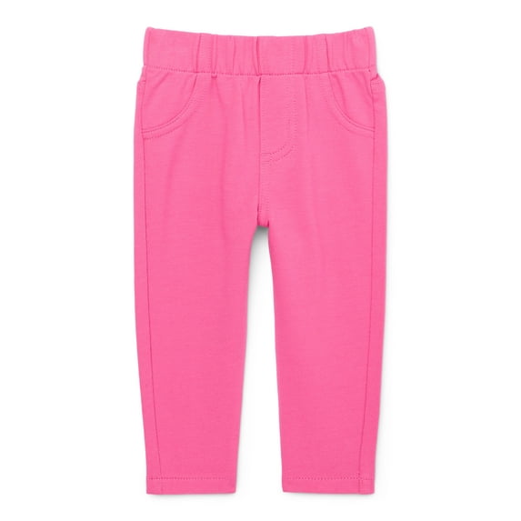 Garanimals Baby Girl French Terry Jeggings, Sizes 0M-24M