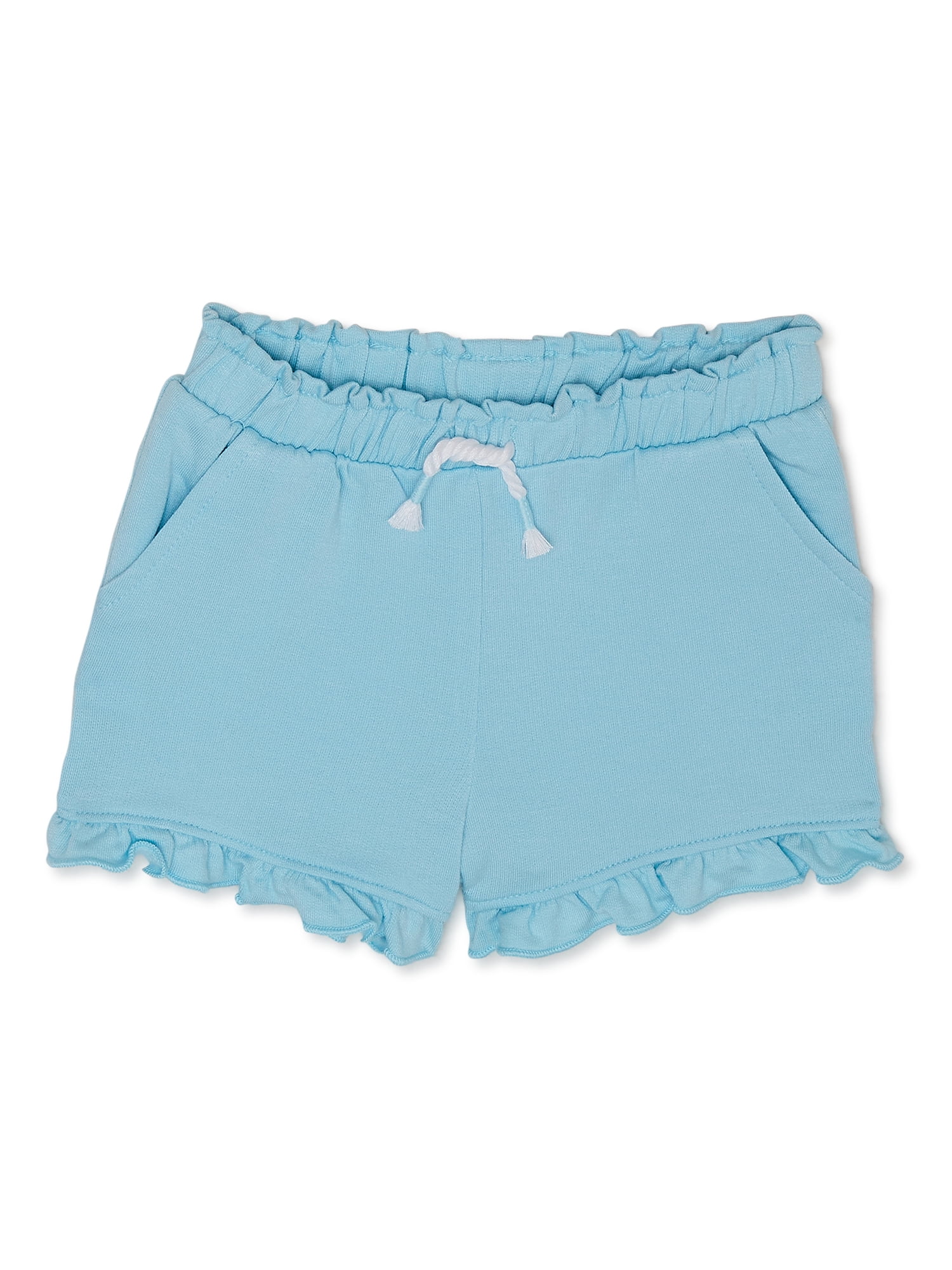 Garanimals Baby Girl French Terry Ruffle Shorts, Sizes 0-24 Months ...