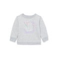 thumbnail image 1 of Garanimals Baby Girl Graphic Fleece Sweatshirt, Sizes 6-24 Months, 1 of 3