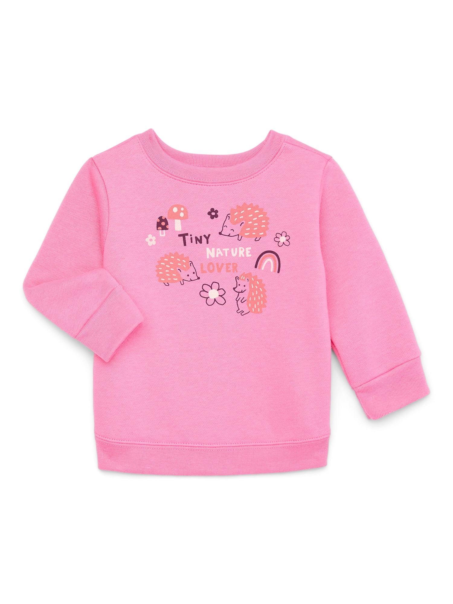 Garanimals Baby Girl Graphic Fleece Sweatshirt, Sizes 6-24 Months - Walmart .com