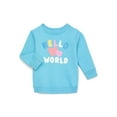 thumbnail image 1 of Garanimals Baby Girl Graphic Fleece Sweatshirt, Sizes 6-24 Months, 1 of 4