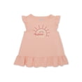 thumbnail image 1 of Garanimals Baby Girl Graphic Flutter Dress, Sizes 0-24 Months, 1 of 4