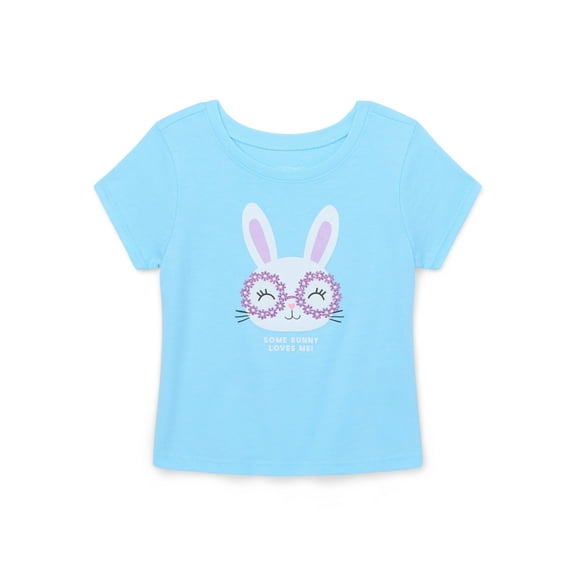 Garanimals Baby Girl Graphic T-Shirt with Short Sleeves, Sizes 0M-24M