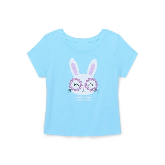Garanimals Baby Girl Graphic T-Shirt with Short Sleeves, Sizes 0M-24M