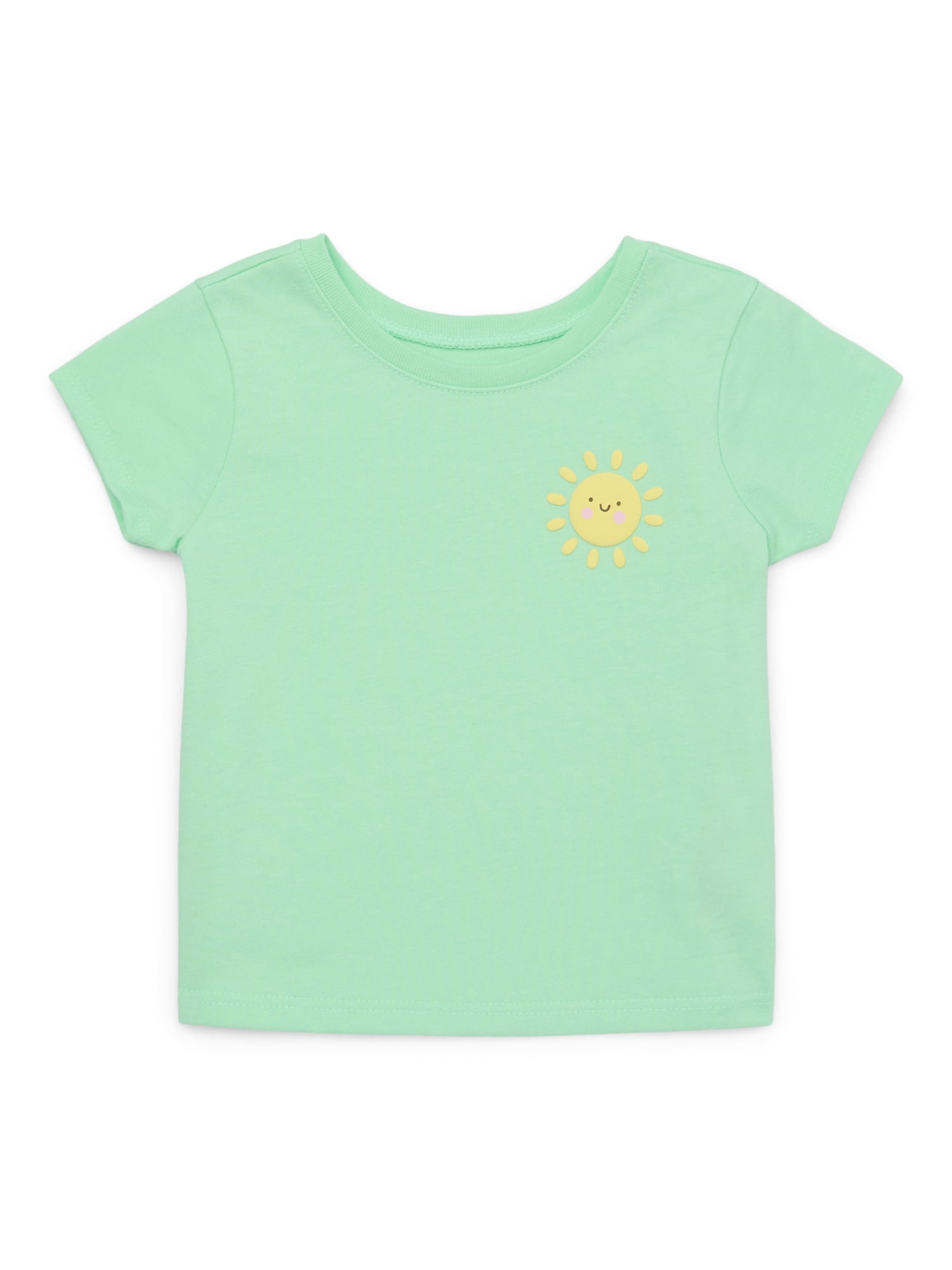 Garanimals Baby Girl Graphic T-Shirt with Short Sleeves, Sizes 0M-24M
