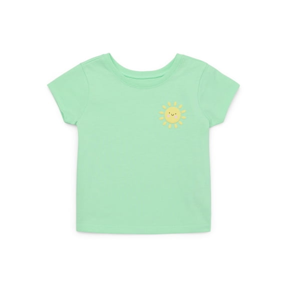 Garanimals Baby Girl Graphic T-Shirt with Short Sleeves, Sizes 0M-24M