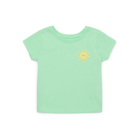 Garanimals Baby Girl Graphic T-Shirt with Short Sleeves, Sizes 0M-24M